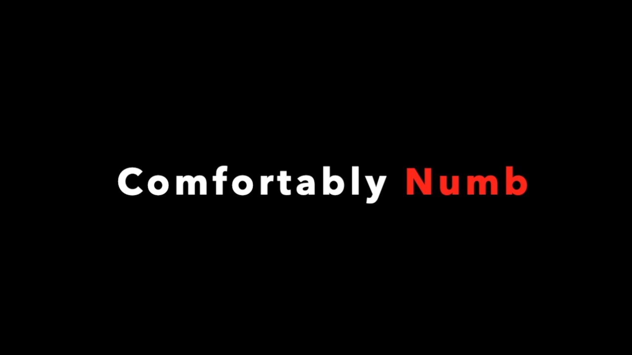 Comfortably Numb-Cover