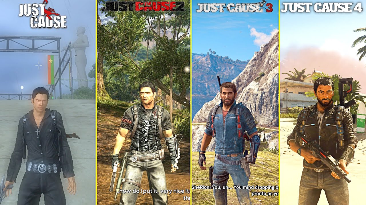 just cause vs just cause 2 vs just cause 3 vs just cause 4 | Comparison