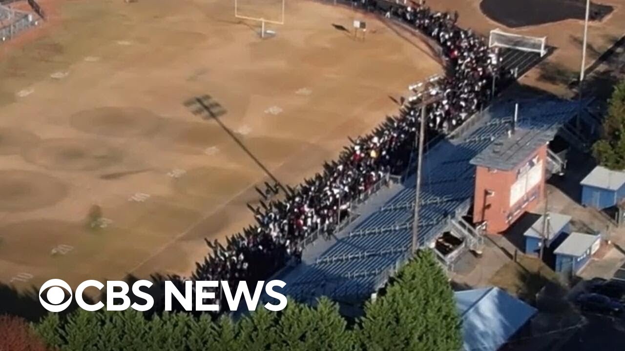 Hundreds of Charlotte students protest Border Patrol with school walkouts