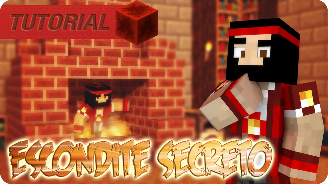 REDSTONE MINECRAFT | ENTRADA SECRETA EN CHIMENEA 1.7 y 1.8