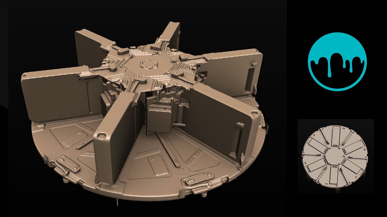 Voxel Kitbash for Sci-Fi Concepts – 3D Coat Sketch Timelapse