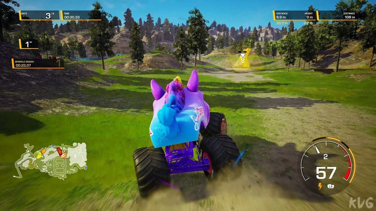Monster Jam Steel Titans 2 - Sparkle Smash - Gameplay (PC UHD) [4K60FPS]