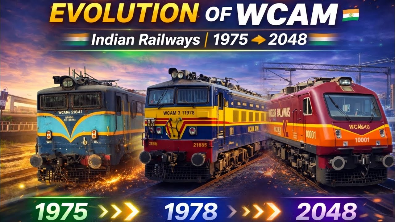 Indian railways wcam locomotives evolution wcam (1-10)