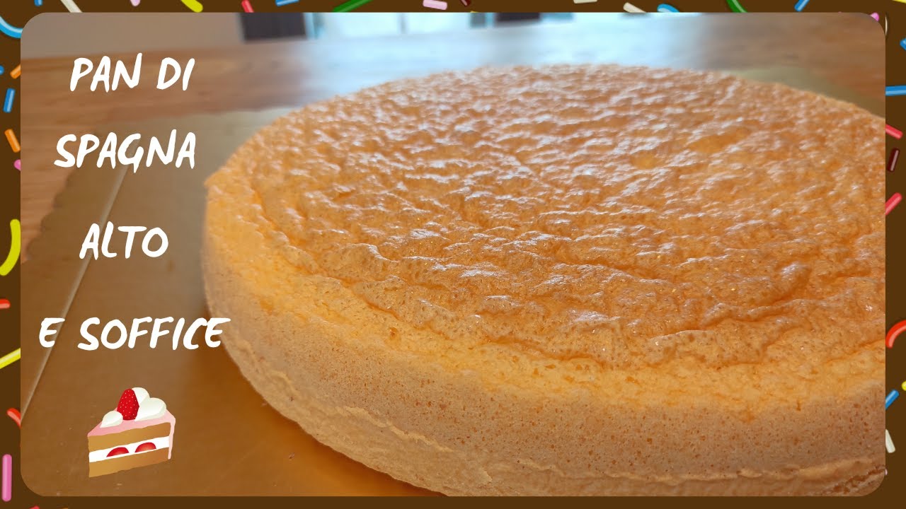 Pan di Spagna alto e soffice/ Ricetta per teglia da 33 cm #ricette #spongecake #gigante