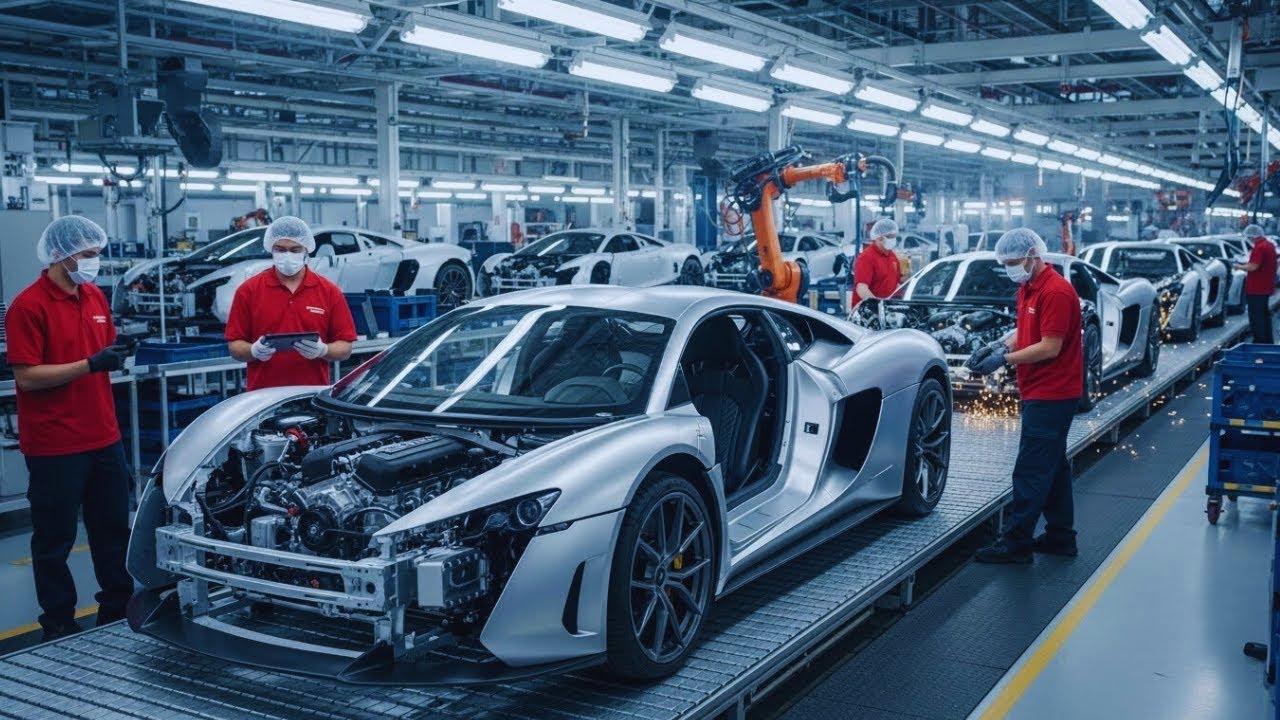 How a Supercar Assembly Line Builds $2 Million Hypercars by Hand (Full Process)
