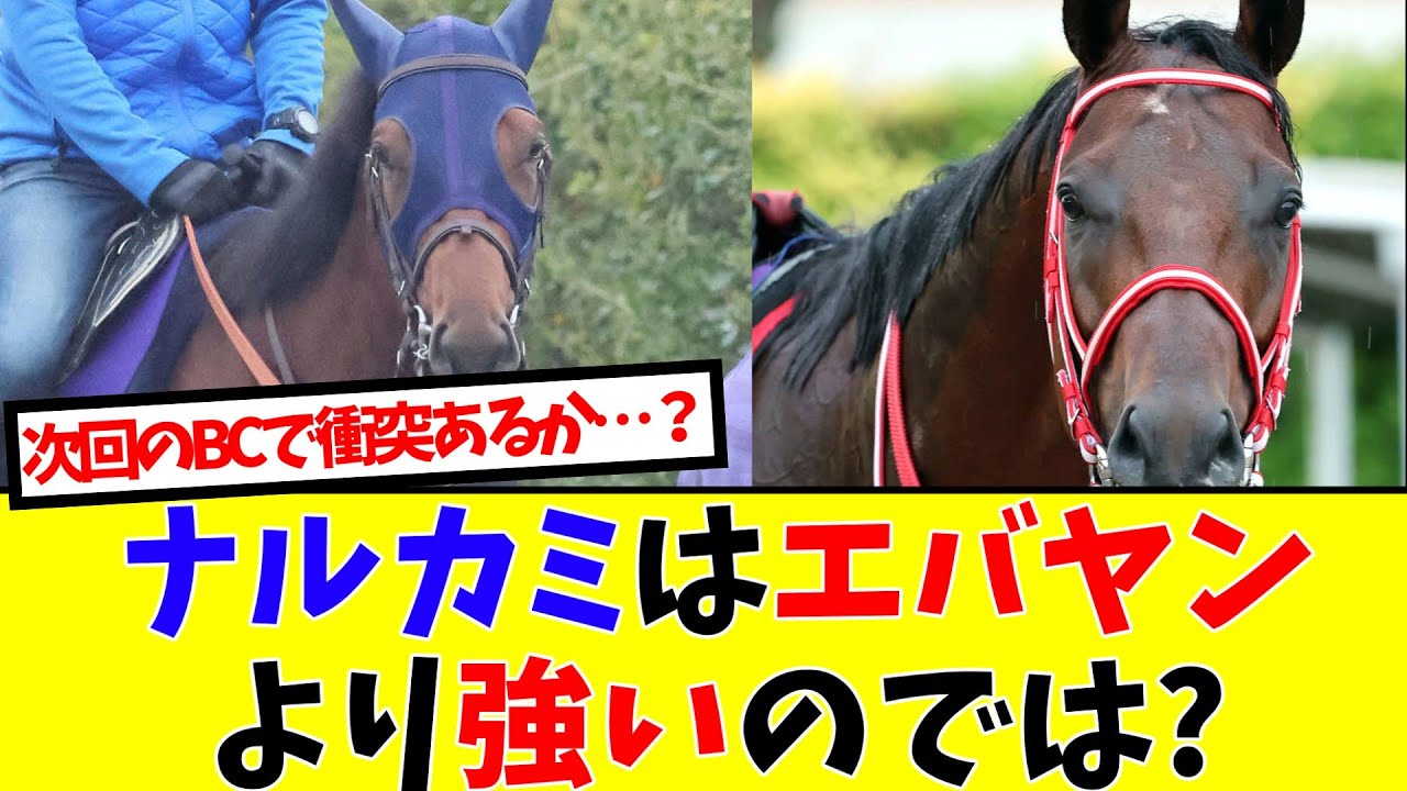 【競馬】ナルカミはエバヤンより強いのでは?&rarr;舐めすぎだろ...BCクラシック王者の壁