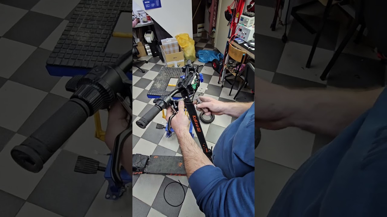 Montaż hamulców hydraulicznych do pojazdu Kukirin G2