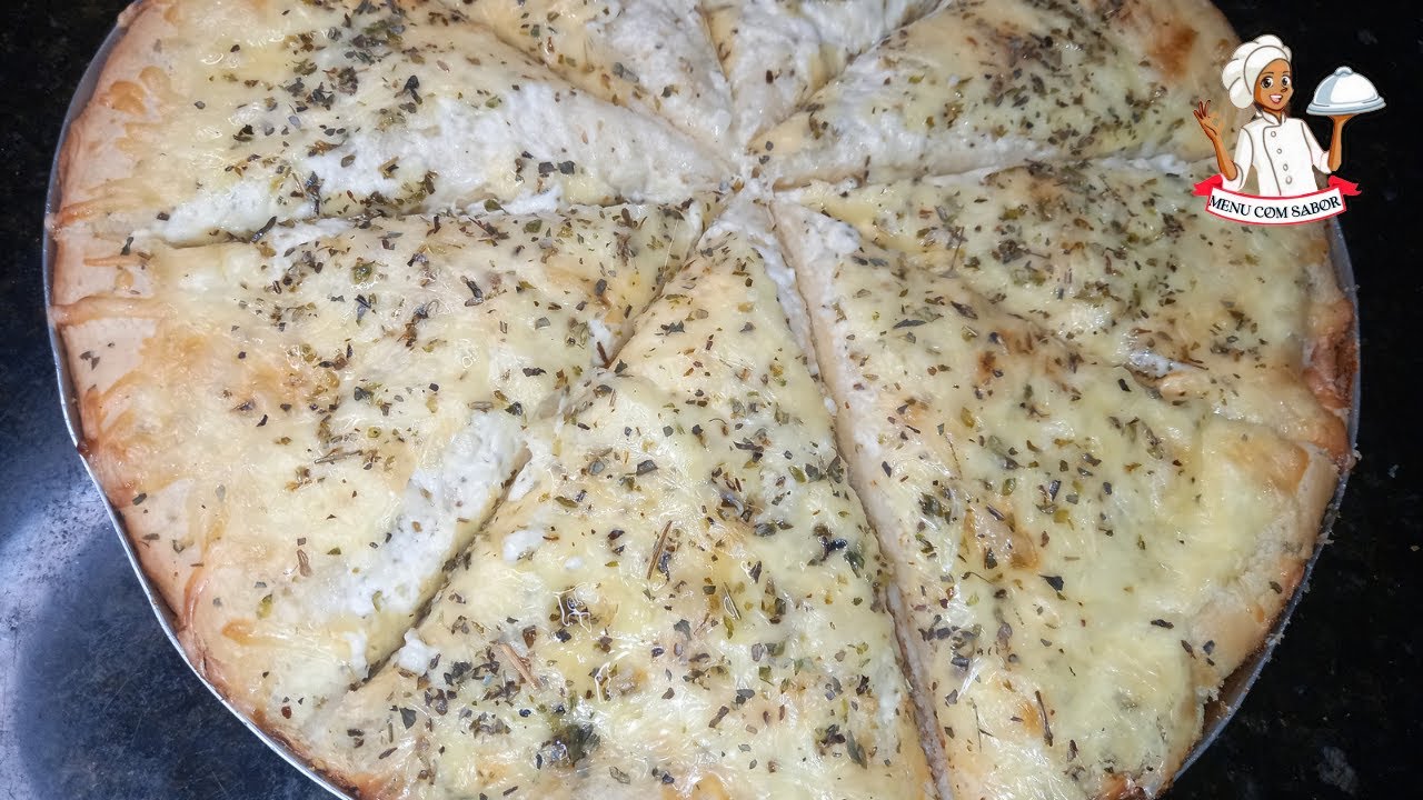 JÁ  FEZ ASSIM? PIZZA COM CREME DE ALHO
