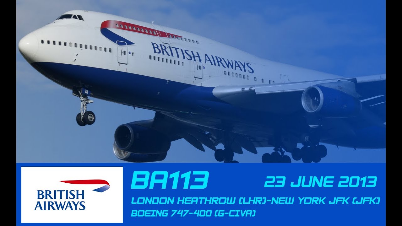 Flight: British Airways BA113 - LHR-JFK - 23/06/2013