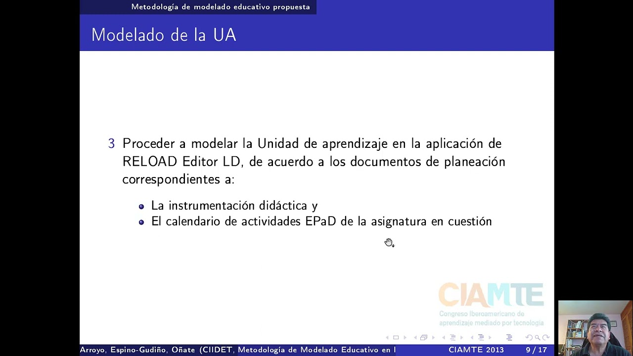 metodologia de modelado educativo ciamte 2013