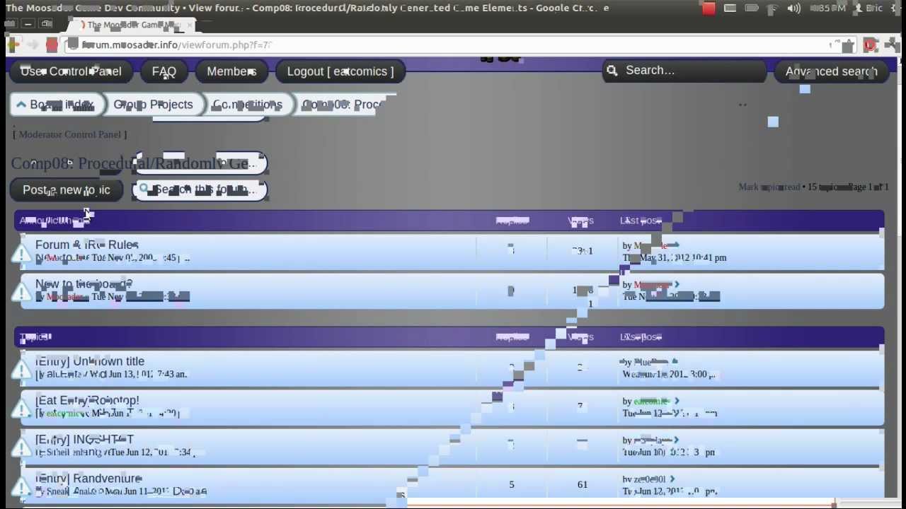 Competition 8 - Procedurally and Randomly Generated Elements!