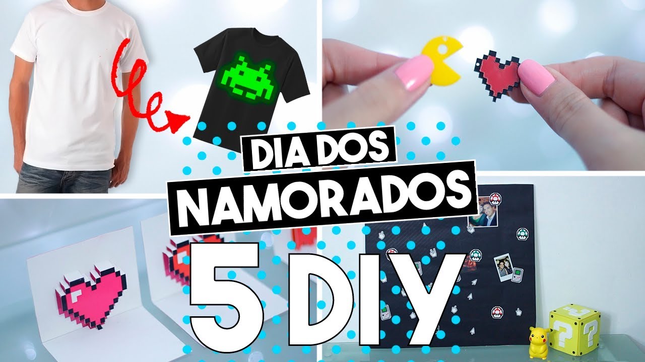 DIY Dia dos Namorados Geek : Mural de fotos, Cart&otilde;es, Colar da amizade e + ! #DiyGamesAntigos