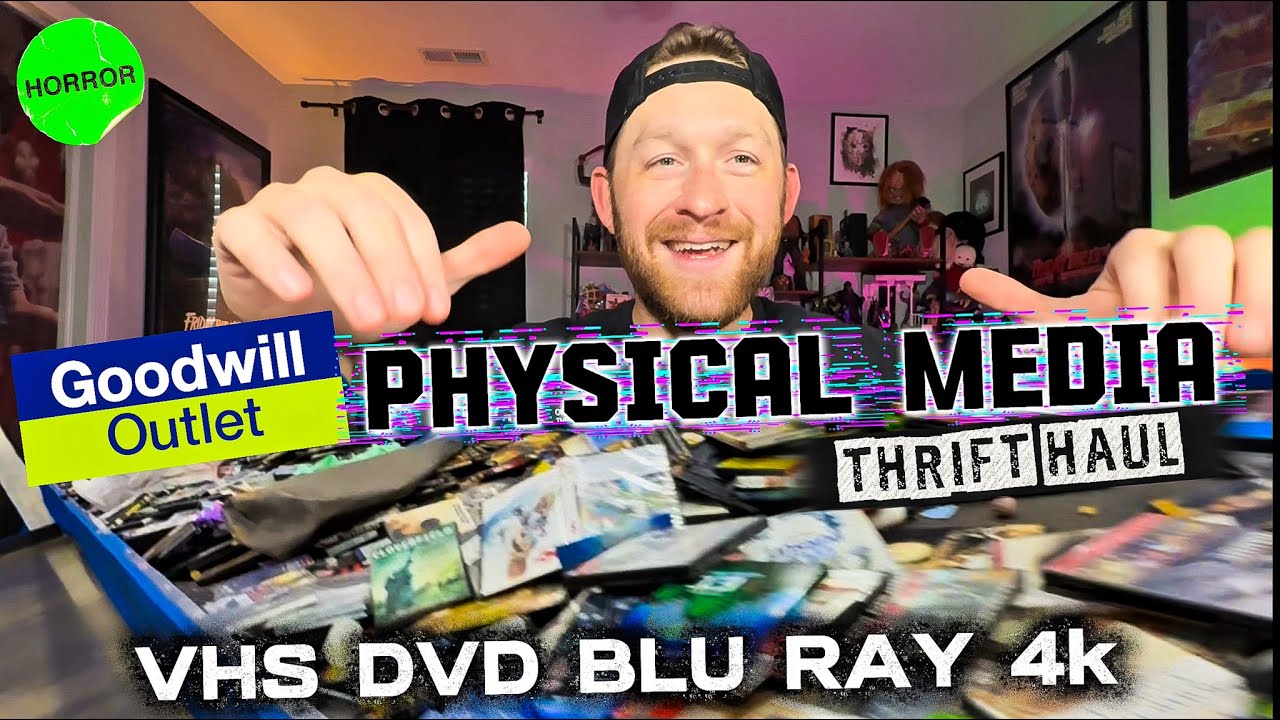 Physical Media Mania! • Goodwill Outlet Bins Shopping • POV Thrifting