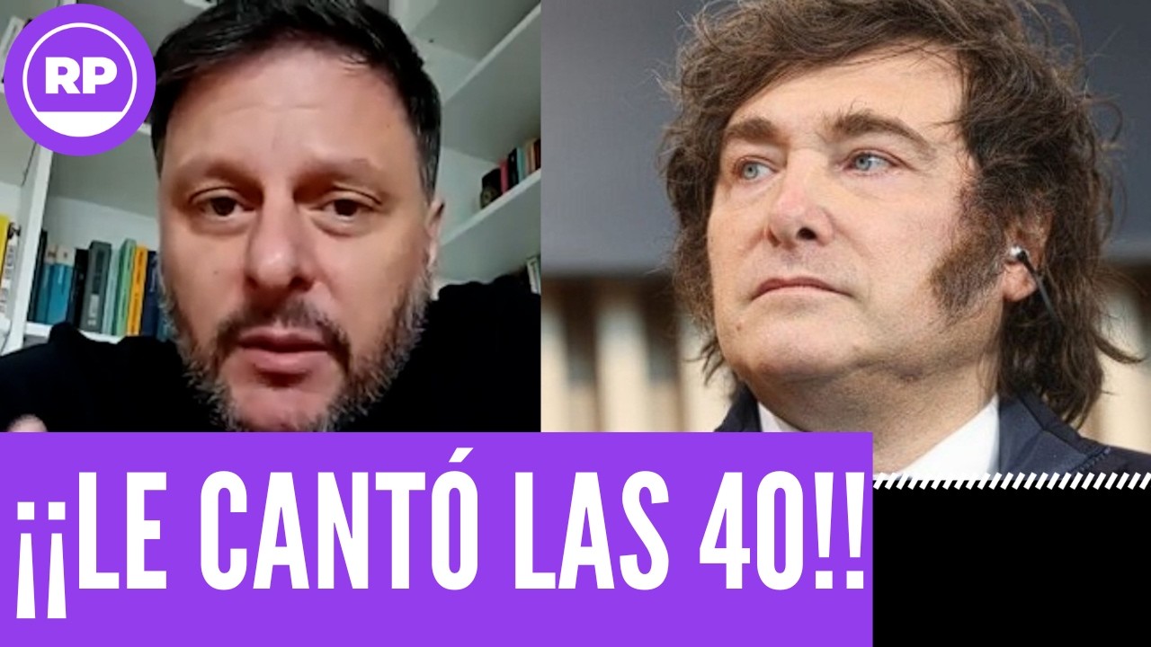 ¡¡AL ÁNGULO!! SANTORO LE RECONTRA CANTÓ LAS 40 A MILEI