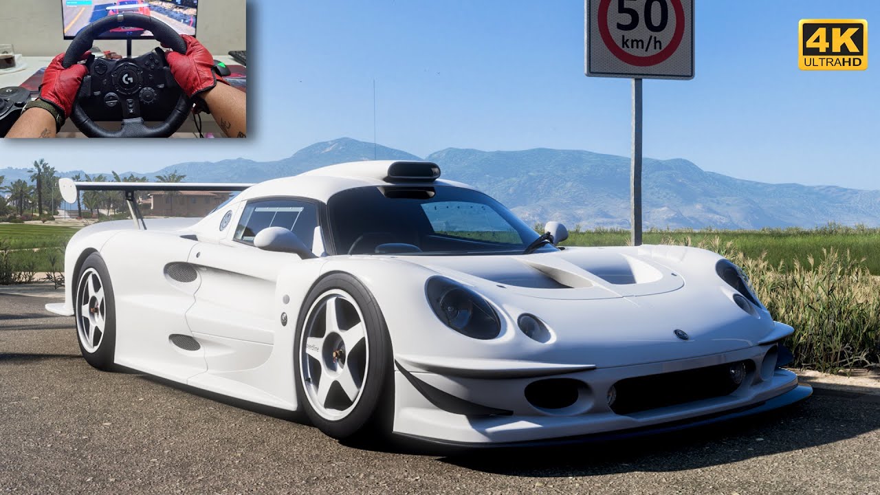 540HP Lotus Elise GT1 1997 - Forza Horizon 5 | Logitech G923 Steering Wheel [4K]