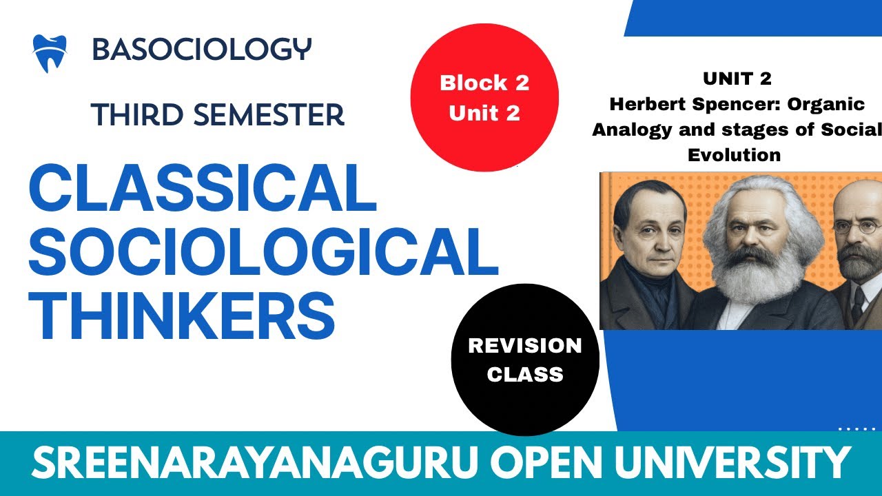SPENCER  Classical Sociological Thinkers |BA Sociology |SGOU|#thirdsemester#sgou#SPENCER #evolution