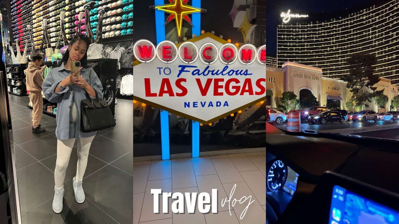 vlogmas: flying/traveling while 33 weeks pregnant + first night in Vegas