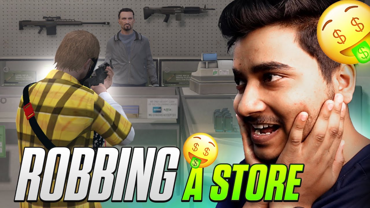 I *ROBBED* A 🤑 Store... Almost Got Arrested😱GRAND RP | Hindi