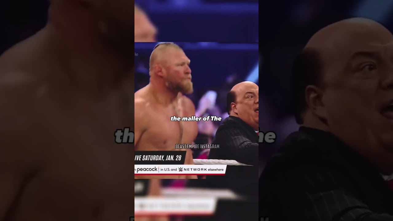 Paul Heyman introduce Brock Lesnar in Royal Rumble 2022 #wwe #shorts #youtubeshorts #royalrumble