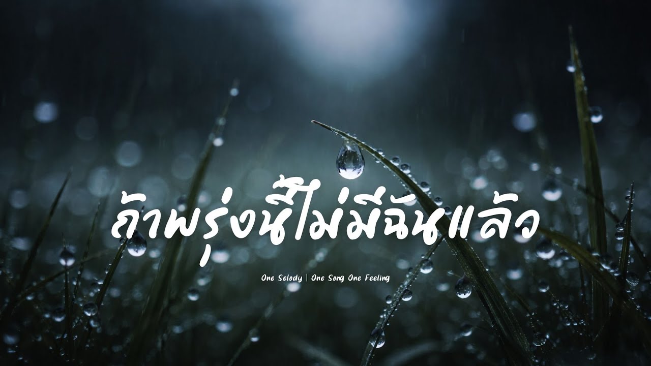 ถ้าพรุ่งนี้ไม่มีฉันแล้ว | เพลงเศร้า R&B ร้องไห้ เหงาๆ