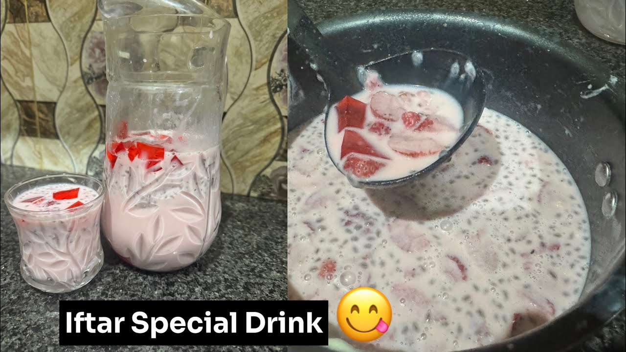 Ramadan Special Drink Recipe That Any One Can Make In Minutes|Strawbery Drink Recipe|@zuhrufsvlog