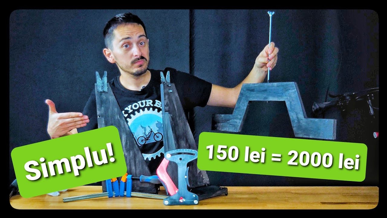 DIY Stand pentru centrat roti de bicicleta | 150 lei = 2500 lei
