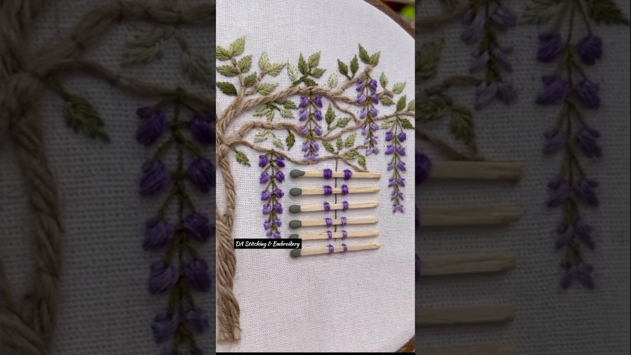 Most unique flower embroidery tips #shorts #trending #viral #new #foryou #video #ytshorts