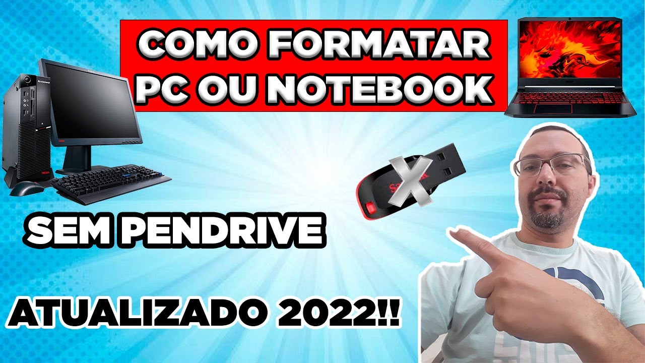 FORMATAR O PC OU NOTEBOOK SEM PENDRIVE - SIMPLES E FÁCIL!!!