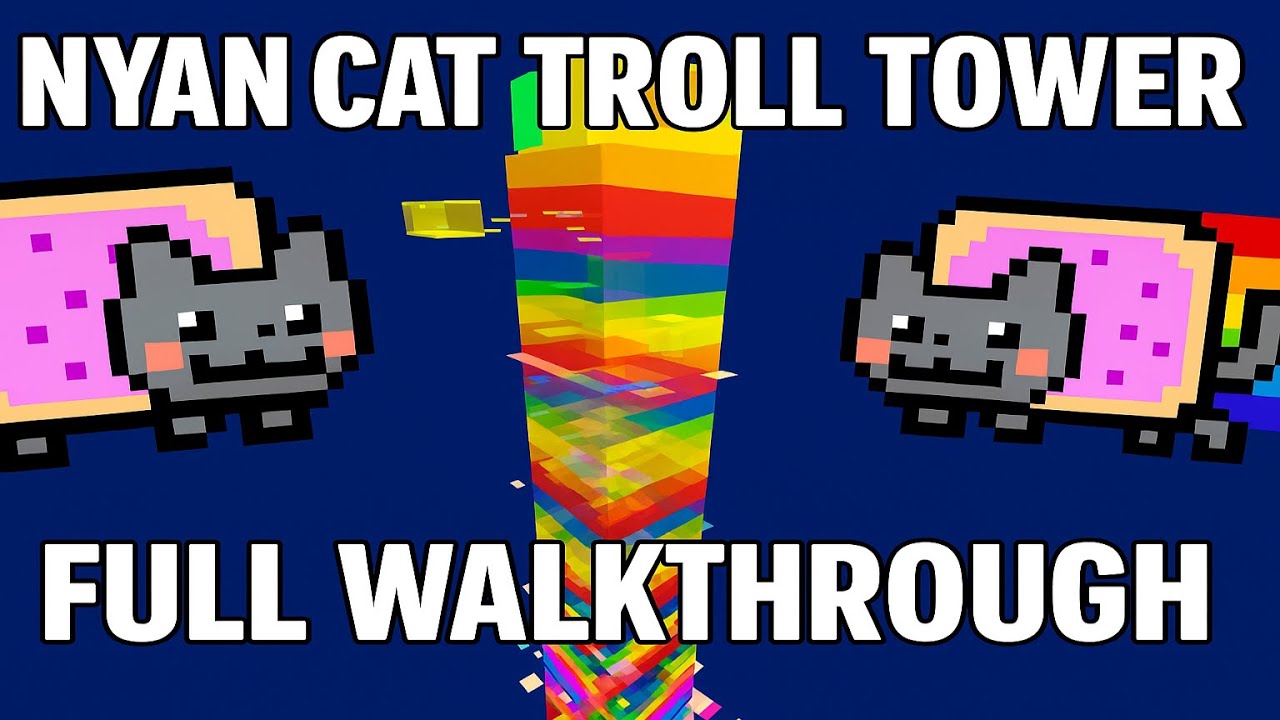 🐱 Nyan Cat Troll Tower - ROBLOX [Full Walkthrough]