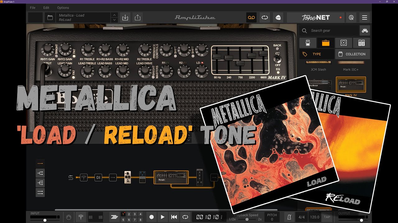 Metallica LOAD & RELOAD guitar tone - AmpliTube 5