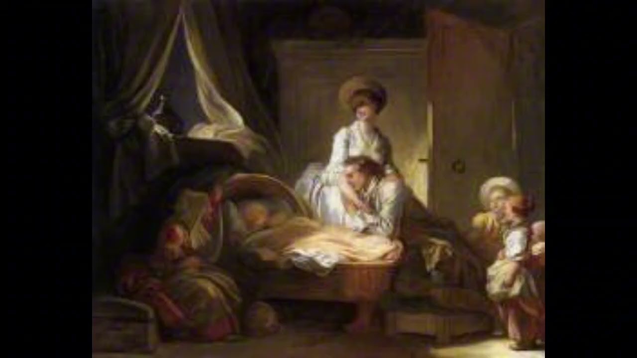 Artist Study: Jean Honoré Fragonard: A Vist to the Nursery: 10 minute silent screen saver