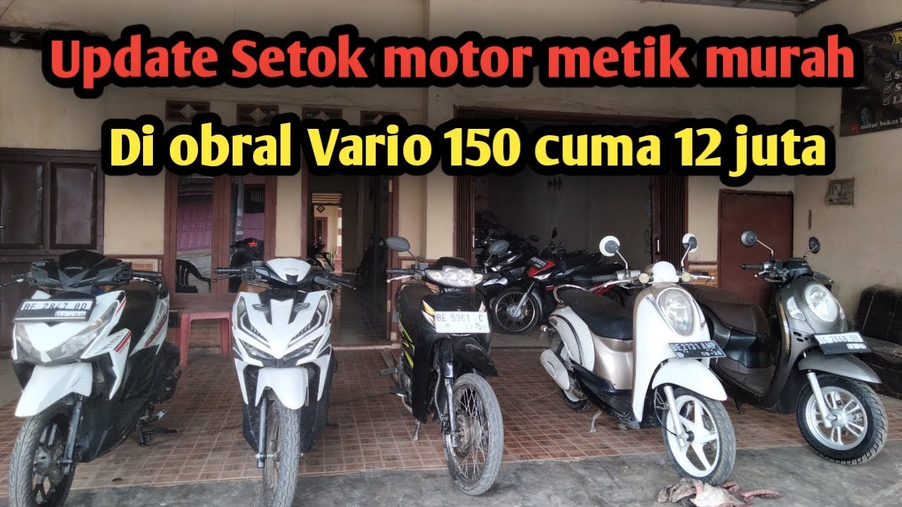 Update Setok motor metik murah meriah Vario 150 12 jutaan⁉️