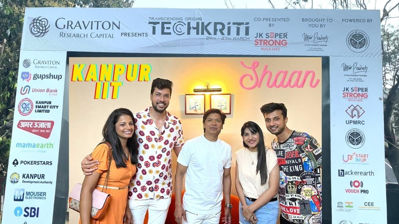 Kanpur IIT || Techkriti 2022 Event || Shaan Live || Sahil Shah Comedian