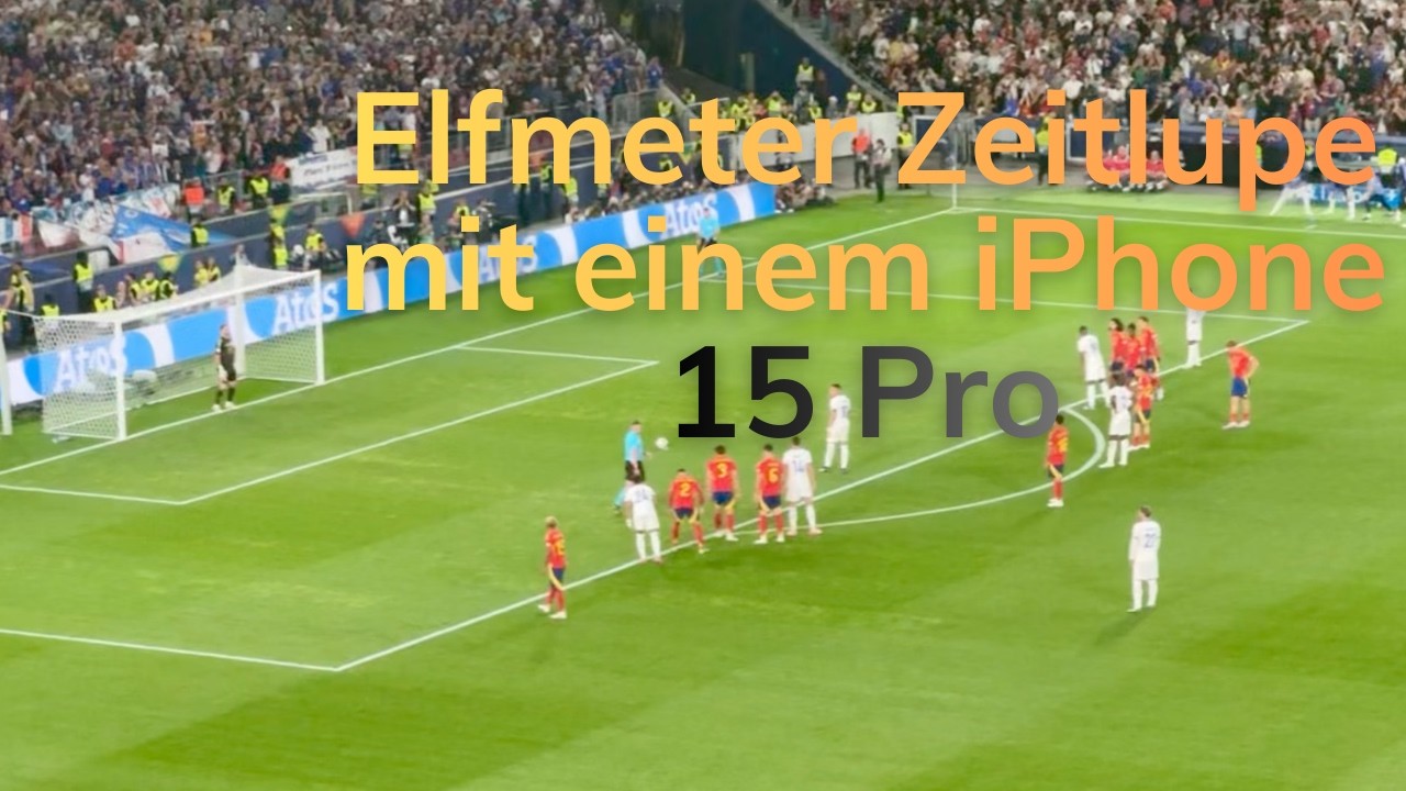 Elfmeter Zeitlupe mit dem iPhone 15 pro gefilmt
