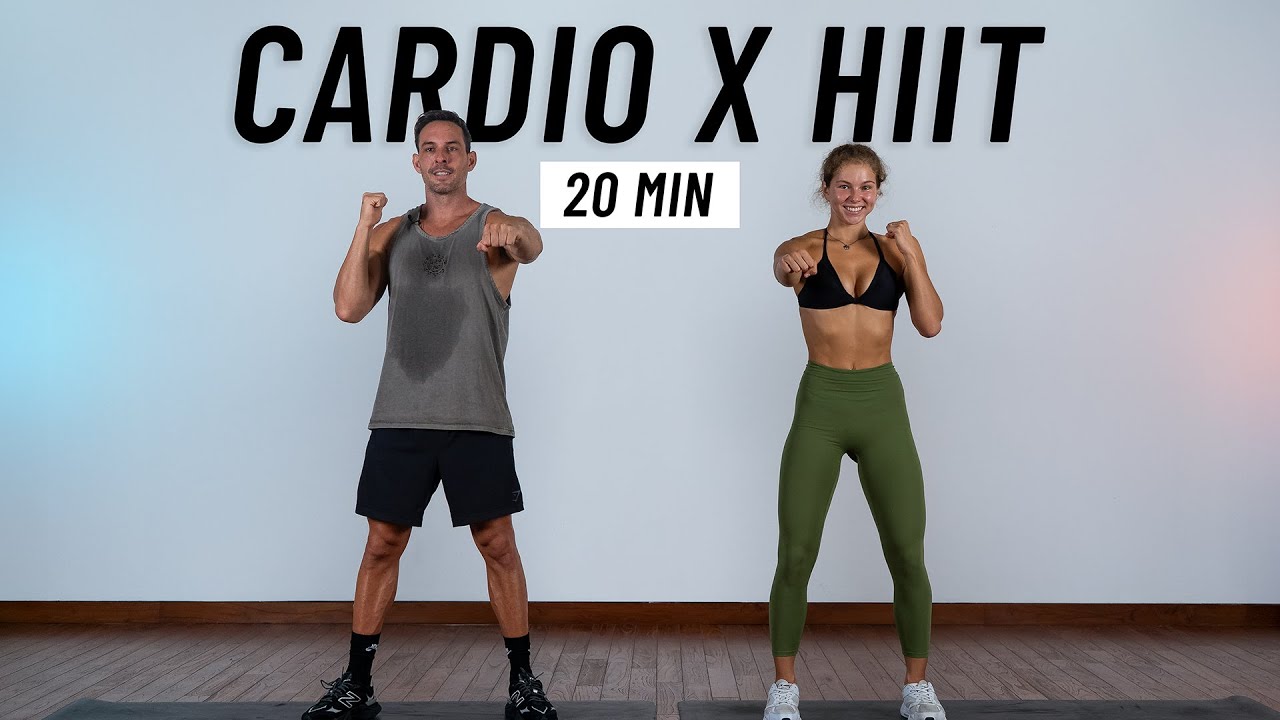 20 MIN CARDIO HIIT WORKOUT - ALL STANDING - Full Body, No Equipment, No Repeats