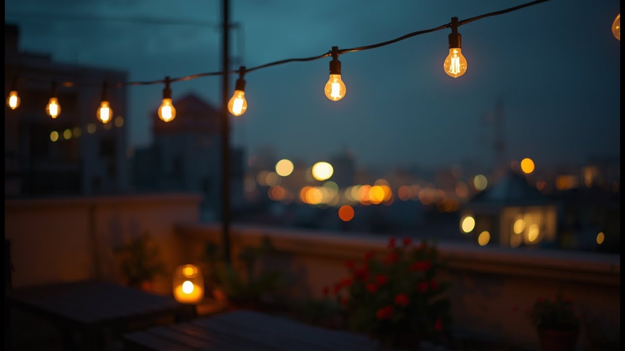 Cozy Rooftop Nights | Calm Instrumental Music for Relaxation & Focus