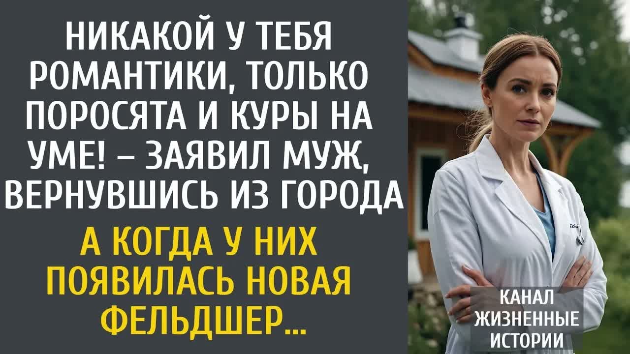 Никакой у тебя романтики, только поросята и куры на уме! – заявил муж, вернувшись из города