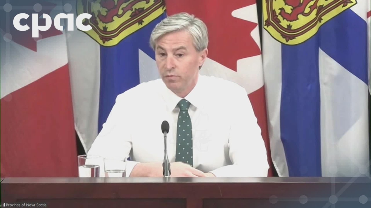 Nova Scotia Premier Tim Houston speaks with reporters &ndash; May 7, 2026