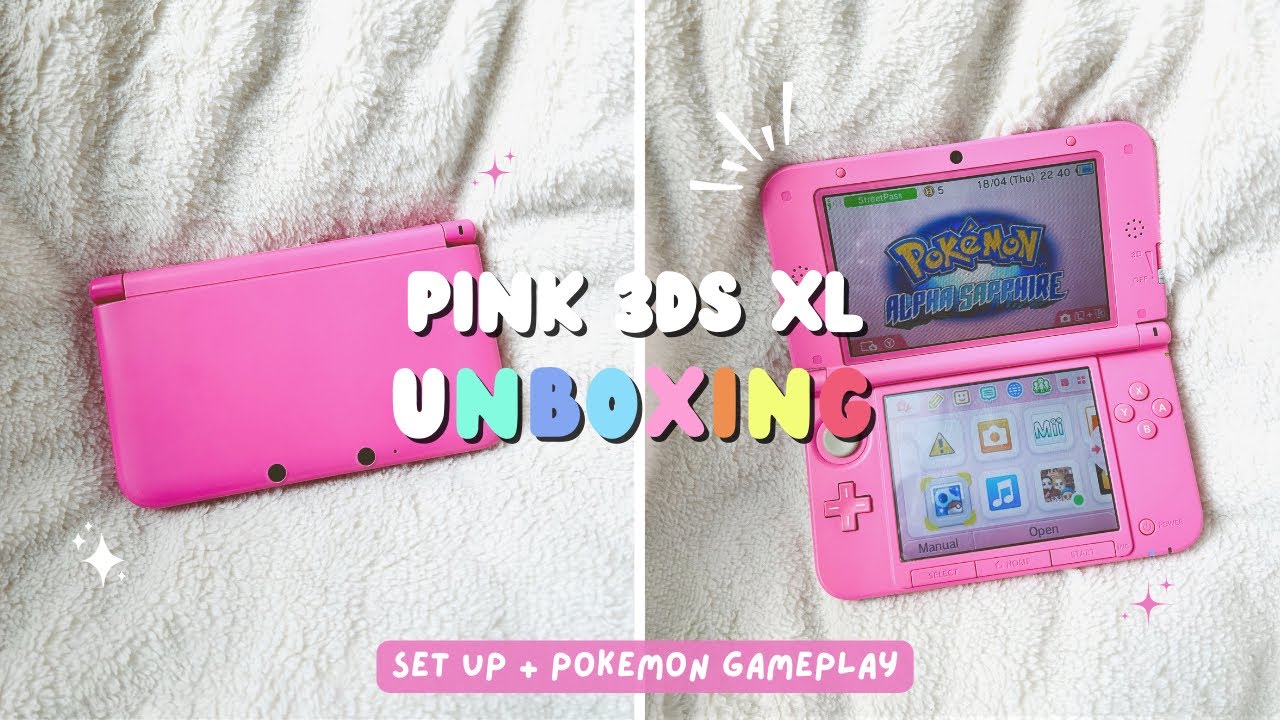 Распаковка розовой 3ds xl в 2024 году 💓🌺 | настройка + геймплей Pokemon Alpha Sapphire | версия 3...