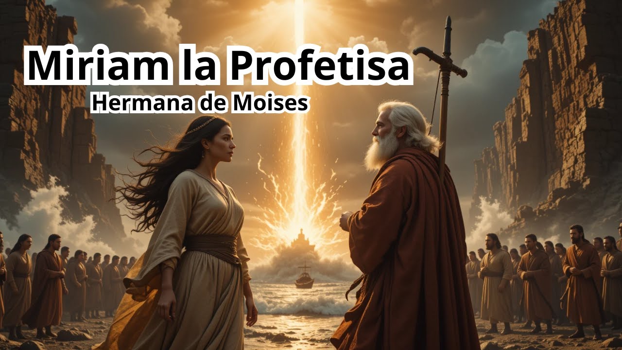 🔥 Miriam la Profetisa y Mois&eacute;s: El Mar Rojo se Abre por Poder de Dios 🌊⚡ | Personajes de la biblia