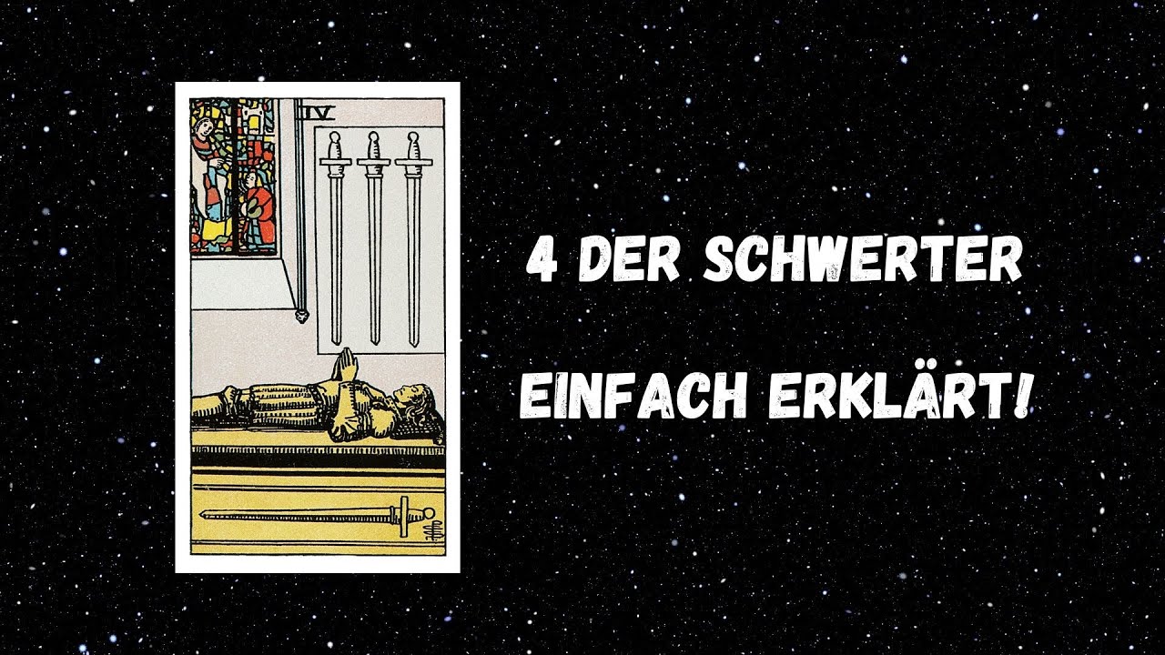 4 der Schwerter - Einfach erklärt | Symbolik und Bedeutung | #tarotberlin #tarot #tarotkarten