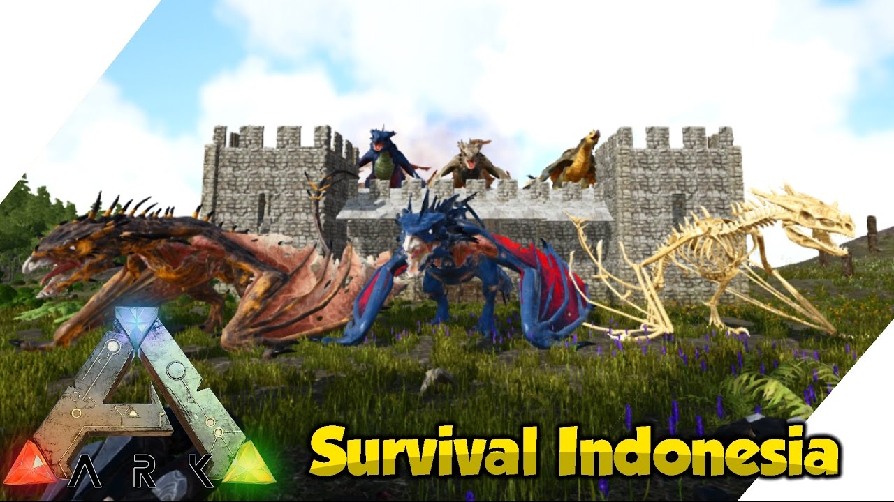 ARK: Survival Indonesia Merdeka - Rumah Penuh Naga 😍 #6 | ZimzAjaib