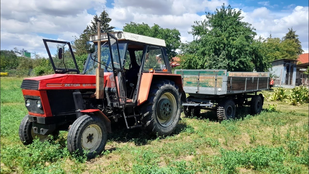 Zapnutie vlečky | Zetor 8111 + BSS 7t | Leto 2022 | GoPro | POV Drive |