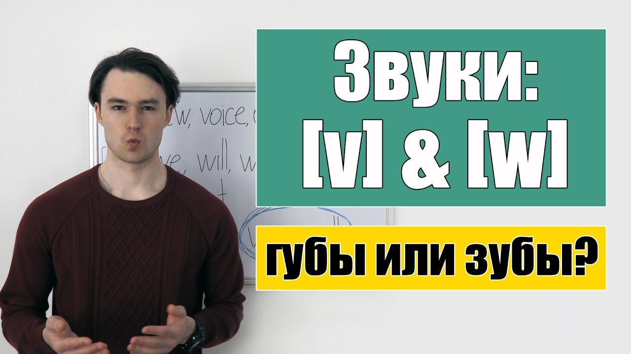 Английские звуки: [v] & [w]