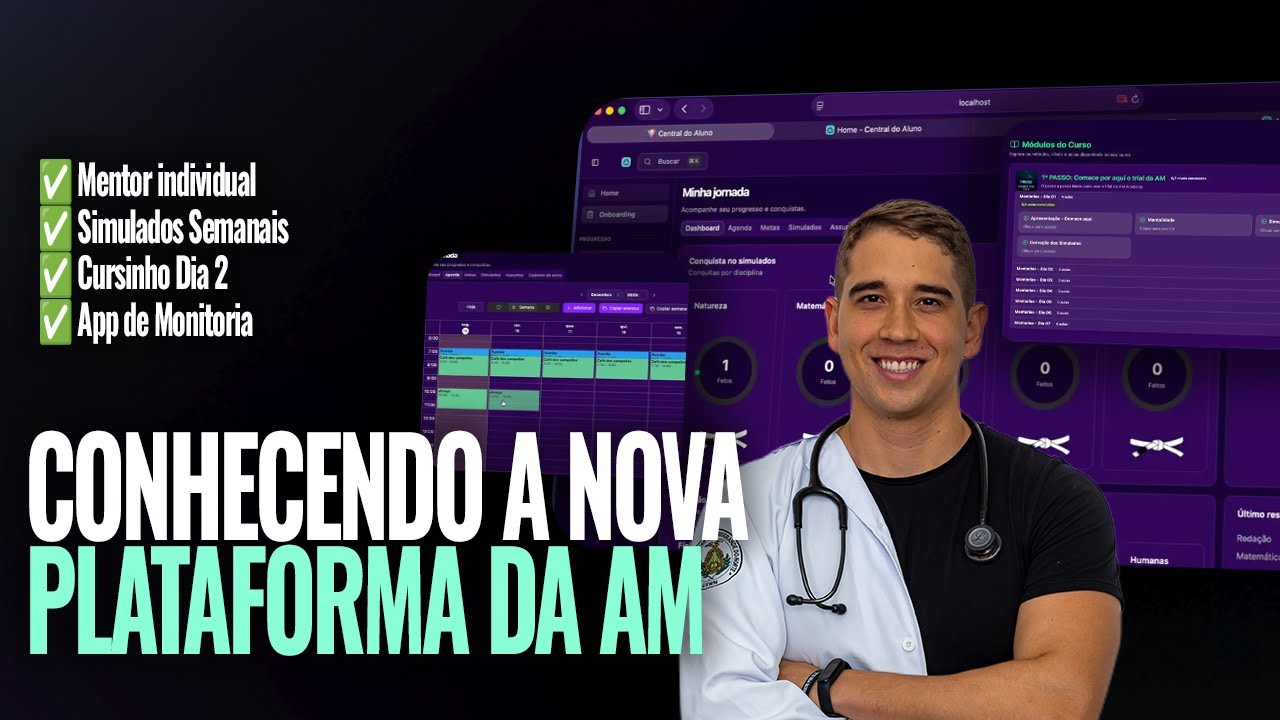 APRESENTANDO A NOVA PLATAFORMA DA AM PARA 2026 (Mentorias e Cursinho)