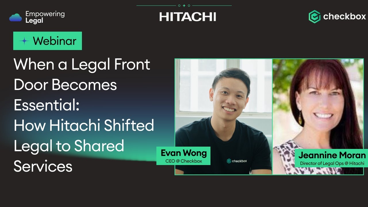 When a Legal Front Door Becomes Essential: How Hitachi Shifted Legal to Shared Services