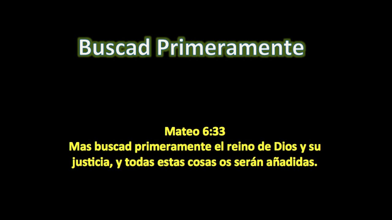Buscad Primeramente  / Pastor Arturo Quintero