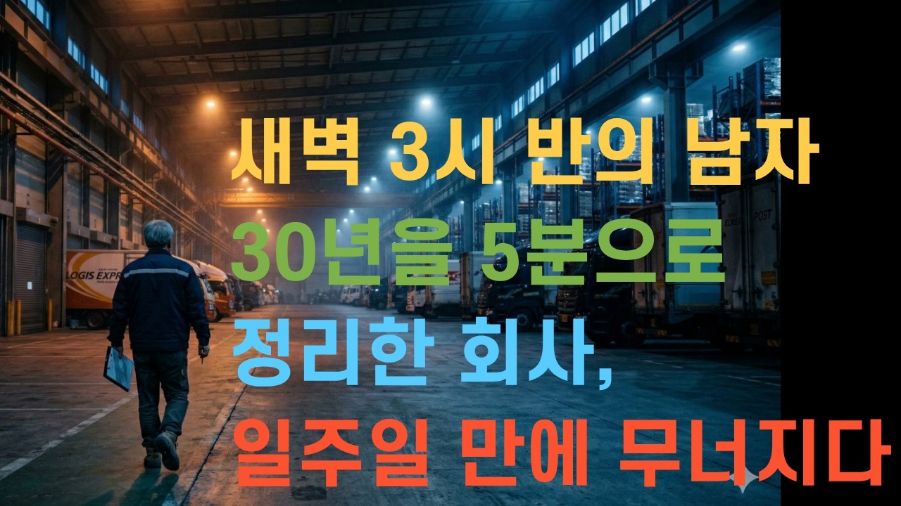 새벽 3시 반의 남자30년을 5분으로 정리한 회사,일주일 만에 무너지다