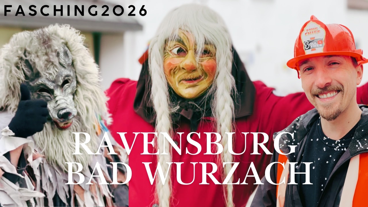 Fasching Ravensburg & Bad Wurzach 2026 🎭 | Magischer Karnevalsumzug im Süden Deutschlands (4K)