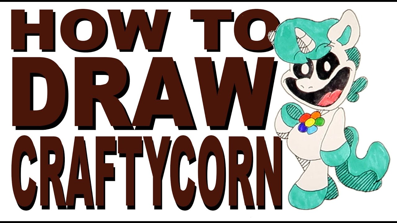 How to draw Craftycorn (Poppy Playtime III)